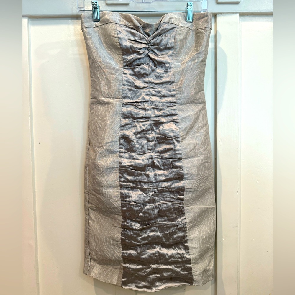 Nicole Miller silver party dress size 6